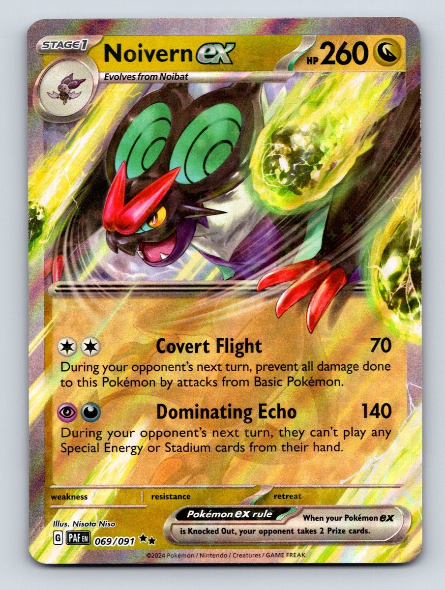 Stage 1 Noivern EX HP 260 Covert Flight Power Rarity Green Energy