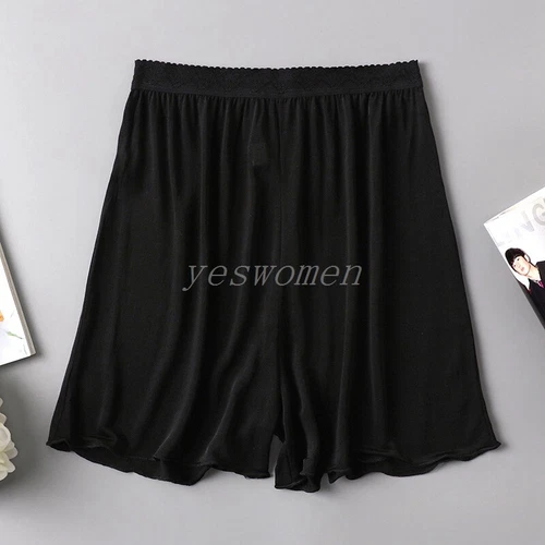 Damen 100 % reine Seide halbe Slip Shorts Untershorts Pettipants unter Schlitz Rock - Bild 13 von 20