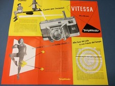 VOIGHLANDER VELESSA BROCHURE BROCHURE 1950s vintage camera