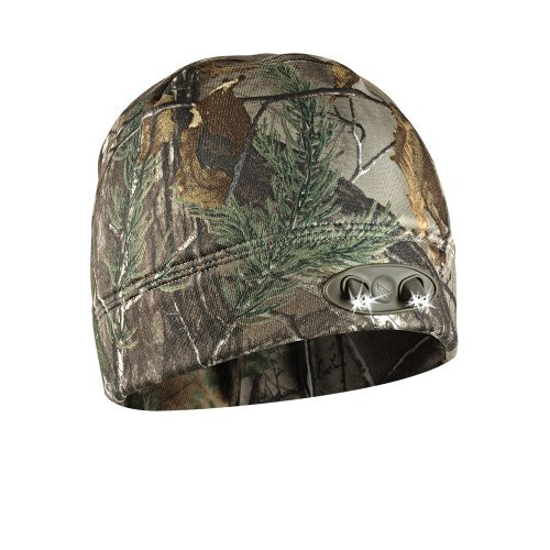 RealTree Edge Powercap Head Lamp LED Lighted Beanie 2 Pack Hats Camo and Black - Picture 1 of 3