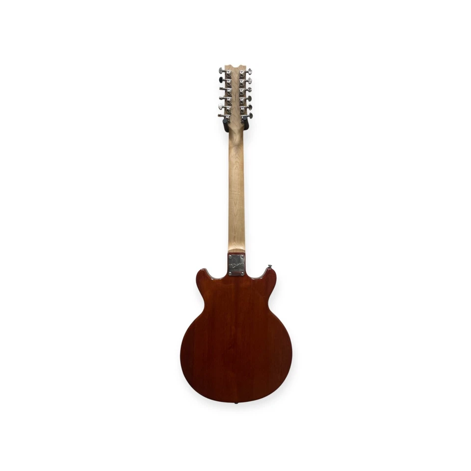 Guitarra Eléctrica Semiacústica Dean Boca 12 Cuerdas Trans Ámbar Ráfaga Necesita Trabajo Foto 3 de 4