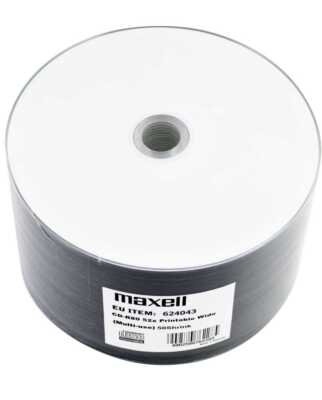 100 Maxell Rohlinge CD-R full printable 80Min 700MB 52x Shrink