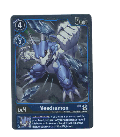 digimon st8 card list Game Veedramon ST8-05 Rare Starter Deck 08 Ulforce Veedramon May I request opinions/critiques on
