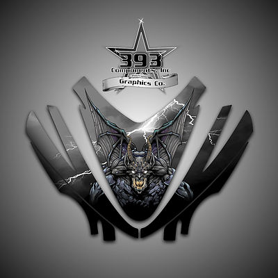 Arctic Cat M7 M8 M1000 Crossfire 05-11 Graphics Decal kit Hood Guardian Black