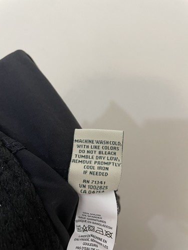 LL Bean black walking trousers outdoors hiking stretch pockets zip size 16 R - Picture 9 of 10