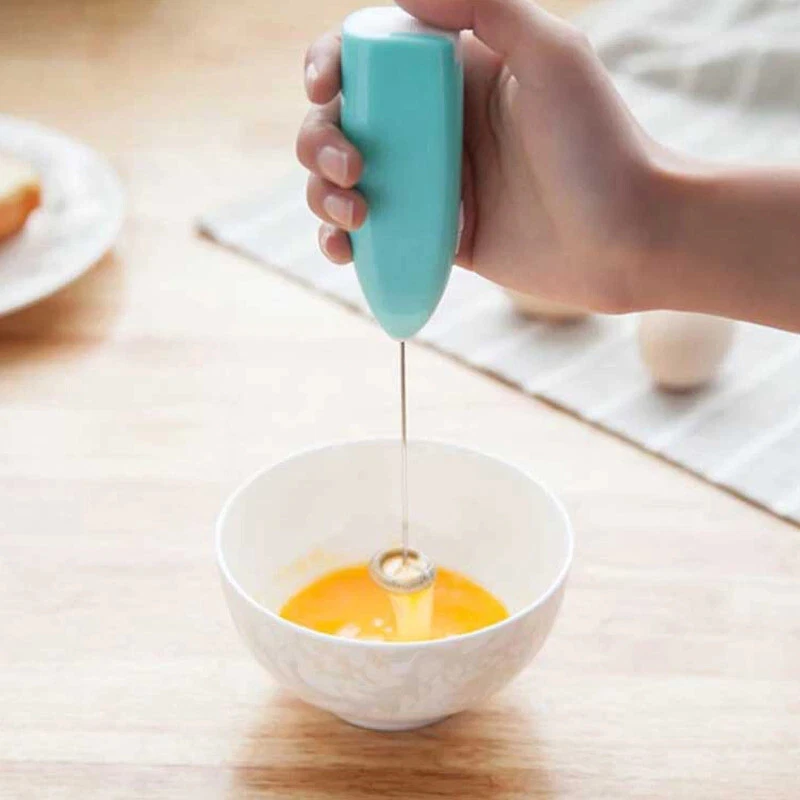 Milk Frother Coffee Cappuccino Creamer Beater Egg Whisk Mixer Frothy Blend Whisk