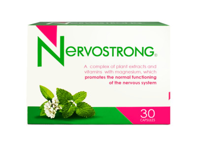 NERVOSTRONG Nervensystemunterstützung B1, B2, B3, B6, B12, Stressabbau 30 Kappen