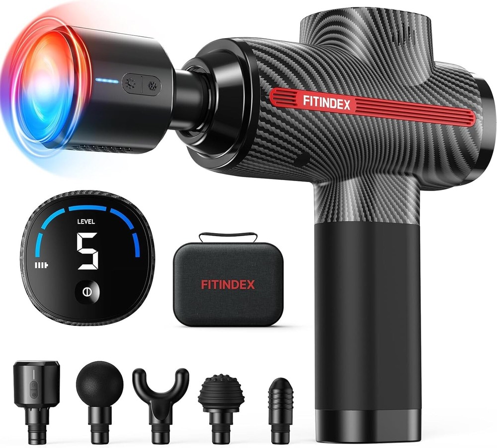 Deep Tissue Massage Gun with Heat and Cold Therapy for Muscle Relief