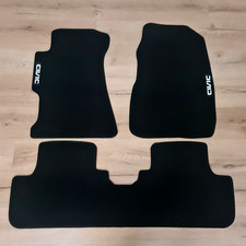 Car Floor Mats Velour For Honda Civic 3 Door Waterproof Carpet Black Auto Liners