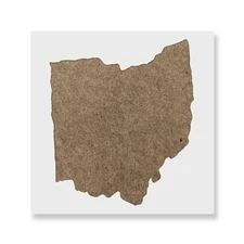 Ohio State Stencil - Durable & Reusable Mylar Stencils