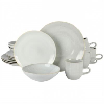 Laurie Gates Ravenna 16 Piece Round Stoneware Dinnerware Set In