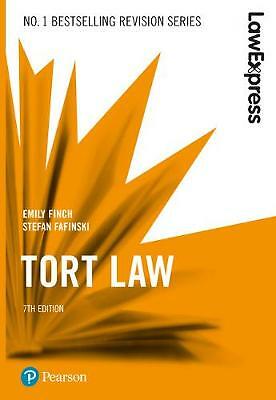 Law Express: Tort Law, 7th edition, Finch, Emily,Fafinski, Stefan, Good Book