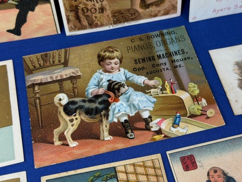 Lote de 19 piezas efímeras ~ tarjetas comerciales, recortes, máquina de coser, té japonés - Imagen 17 de 19