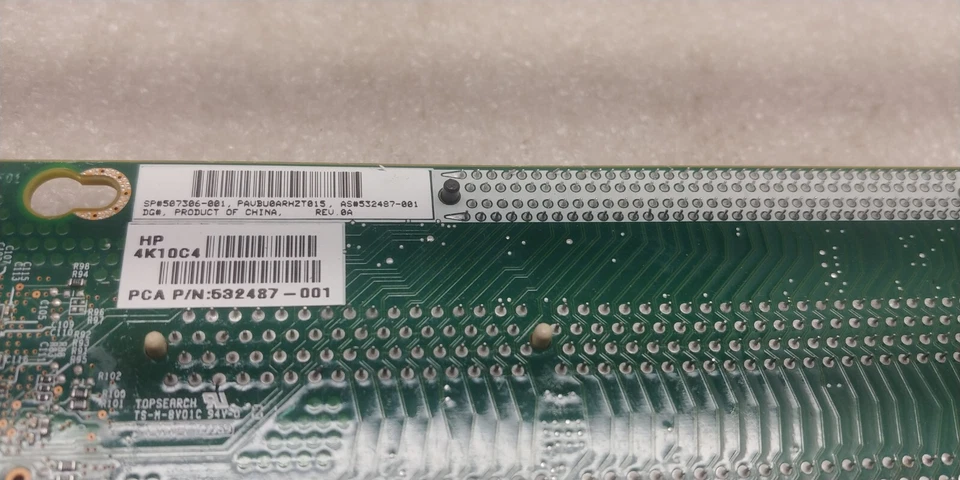 HP 532487-001 HP ProLiant DL180 G6 PCI-E x16 2PCI-X 507306-001 Riser Card F S/H! - Image 3 of 4
