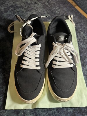 Off White Vulc Low (Black light blue arrow) Size 12, EU 45