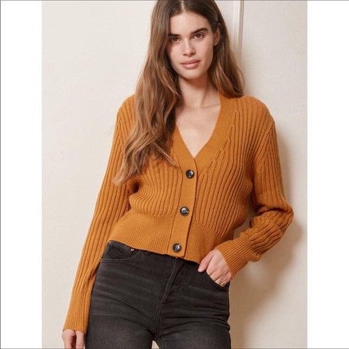 Lulus Camel Mustard Yellow Ribbed Knit 