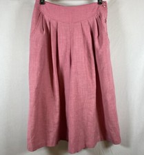 Georgy Pink Palazzo Capri Pants. Made In USA. EUC. Vintage. Retro 70's.