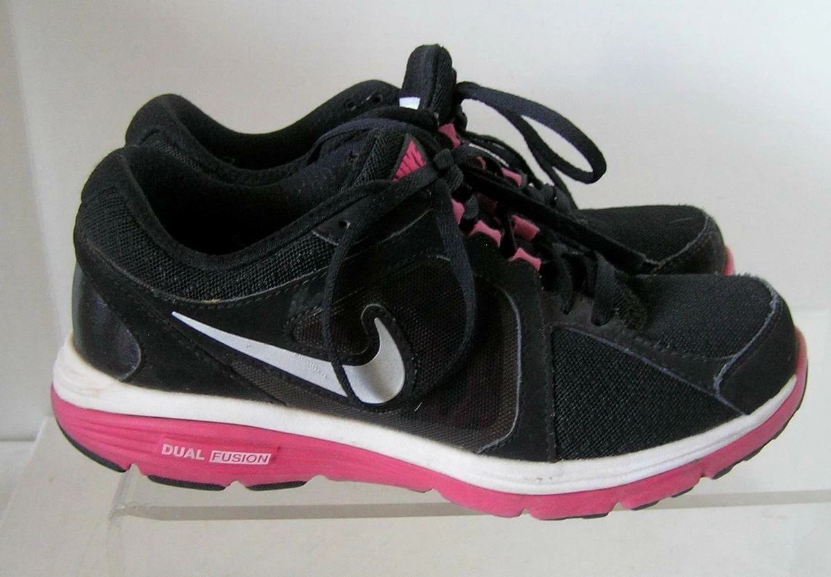 Nike dual fusion cheap femme noir et rose