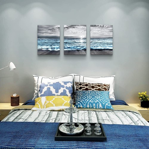 Wall Decorations For Living Room 3 Piece Framed Canvas Wall Art For Bedroom Offi - Picture 3 of 6