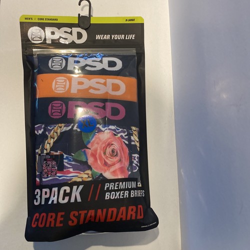 PSD Core Standard Premium Boxer Briefs Zen Garden 3 Pack Size Extra