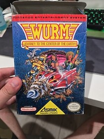 Nes Nintendo WURM Journey to the Center of the Earth Complete w/ Protective Case