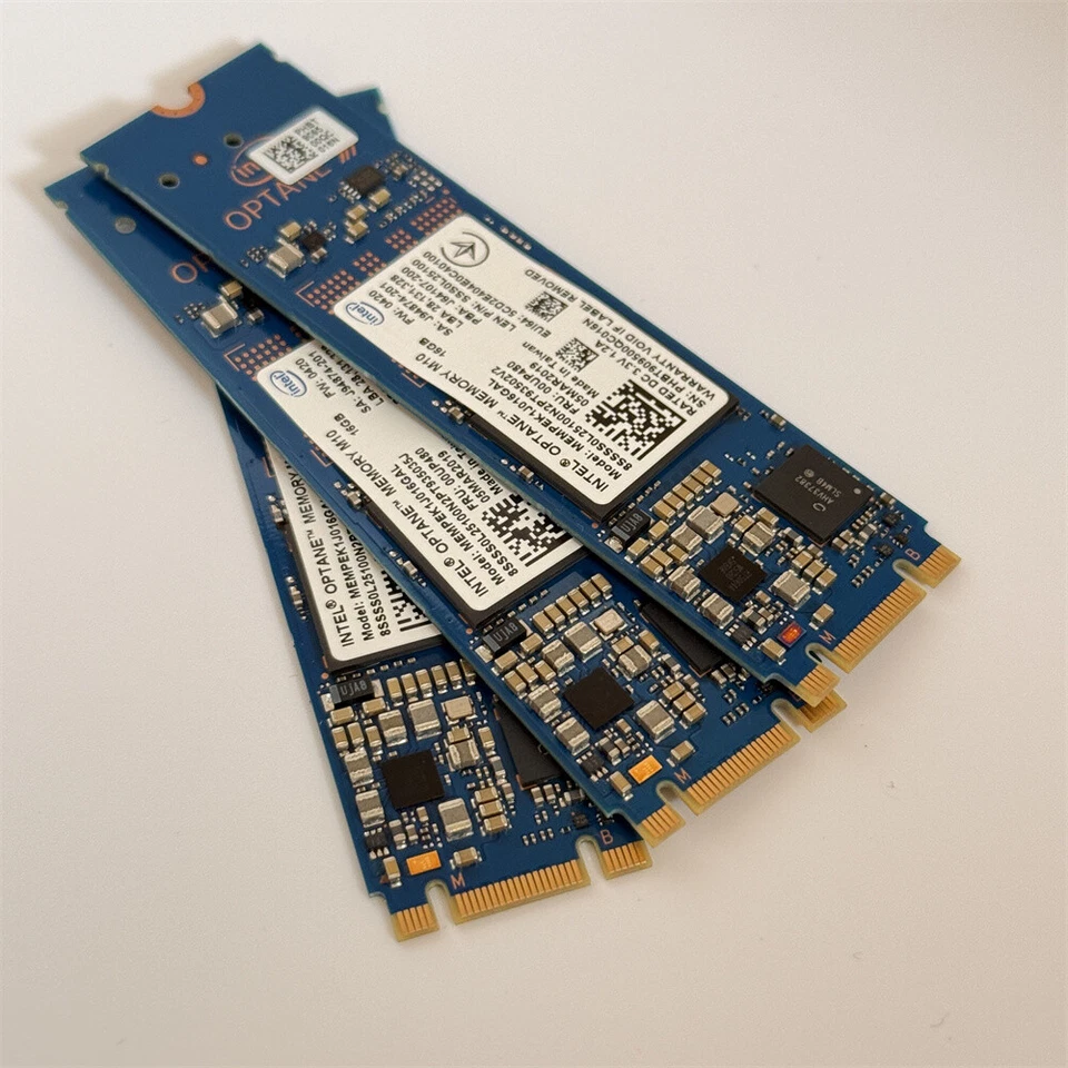 3Pcs Intel Optane Memory M10 SSD M.2 2280 16GB MEMPEK1J016GAL PCIe 3.0 3D Xpoint - Image 2 of 4