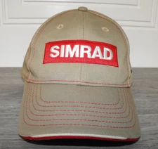 ⚓ SIMRAD Logo Fishing Baseball Style Hat Marine Boat Promo Sun Adjustable Strap⚓