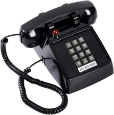 Retro Traditional Landline Phone Ringing Indicator, Classic 2500 Analog Desk