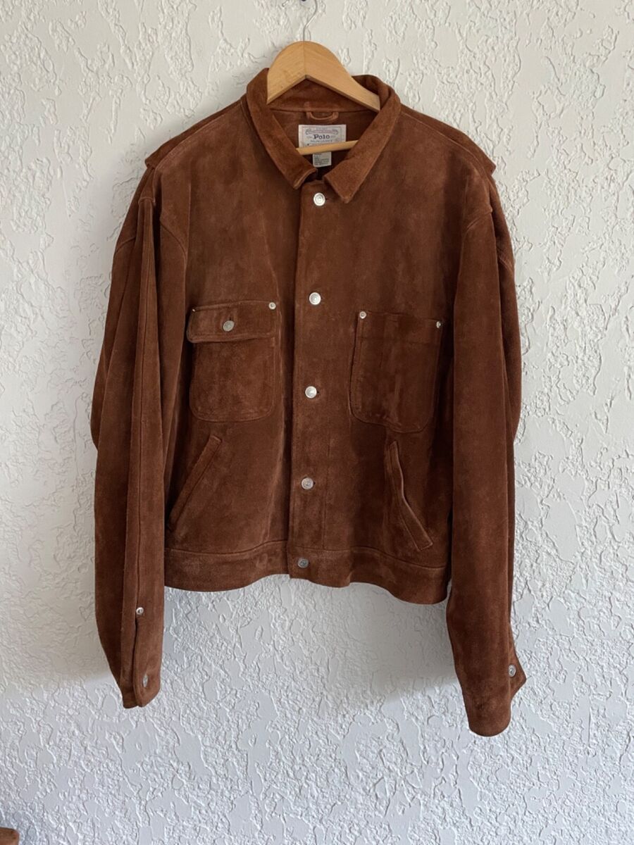 🔥 Polo Ralph Lauren® RARE 80s Dungarees Western Roughout 🔥 Polo Ralph Lauren® RARE 80s Dungarees Western Roughout