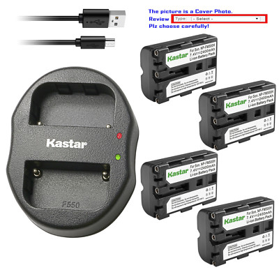 Kastar USB Dual Charger Battery for Sony NP-FM500H & Viltrox DC-50 DC50 Camera