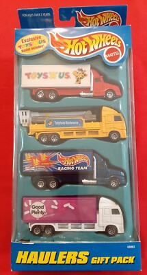 Hot Wheels HAULERS Toys 'R' Us Exclusive Gift Pack TRUCKS Set of 4 1997