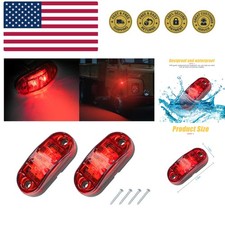 2PCS 2.5 Inch LED Side Marker Light, 12-24V Waterproof Indicators Tail Lights...