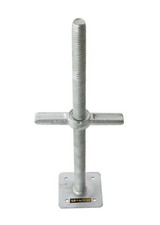Metaltech 24-In Galvanized Leveling Jack With Plate (Solid)