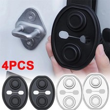 4PCS Silicone Car Auto Door Lock Cover Door Latch Protection Black/White