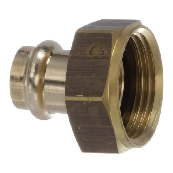 Viega ProPress 3/4 in Press x 1 in F BSP Zero-Lead Bronze Union Tailpiece 79805