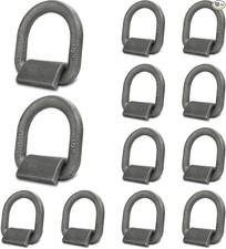 Heavy Duty Weld-On Forged D Ring, 1/2" D-Ring Trailer Tie Down Anchor for Trail