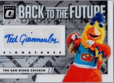 2016 Donruss Optic #BTFTG Ted Giannoulas Back to the Future Signatures