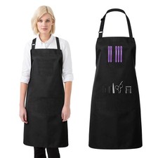 Women Adjustable Kitchen Chef Cooking Cute Apron Baking Utility Gift Mom
