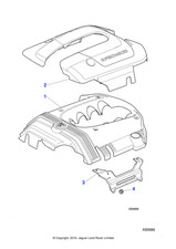 Jaguar Engine Cover XF 4.2 Kompressor 2.7 D 5.0 2.0 5.0 XFR-S 3.0 AWD Genuine