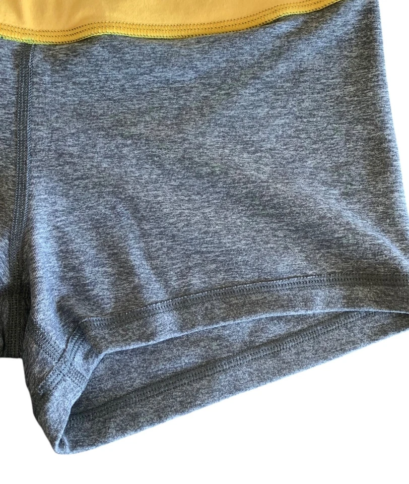 Pantalones Cortos de Motociclista IVIVVA Gris, Amarillo + Verde Reversibles Niña Spandex Talla 14 Foto 4 de 4