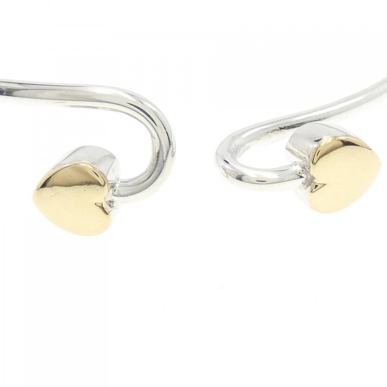Authentic Tiffany Solid double heart Bangle  #260… - image 3