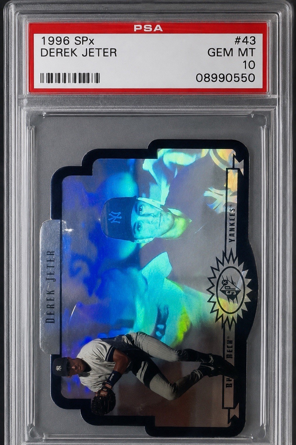 1996 UPPER DECK SPX DEREK JETER #43 ROOKIE RC PSA 10 GEM MINT YANKEES