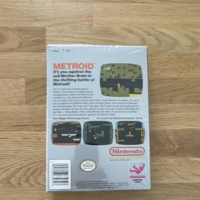 Nintendo Metroid NES bo&icirc;te cartouche notice Rev-A 1985 NES-MT-USA