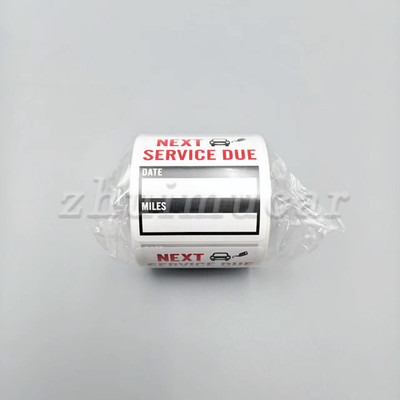 300PCS Oil Change Service Reminder Stickers Window Lite Sticker Pack 2''x2'' US