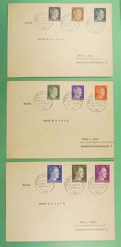 DR WHO 1941 GERMANY 6 FDC? COMBO R26509