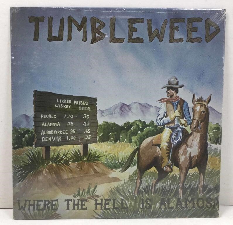 VTG Tumbleweed Where The Hell Is Alamosa Sealed Vinyl LP 1978 Dogwood Records