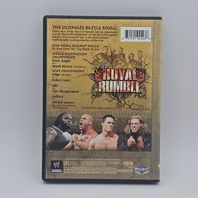 WWE Royal Rumble 2006 DVD + Insert Kurt Angle Mark Henry Edge John