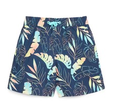 Medium 8 Boys Swim Trunk Tropical Gray 4944