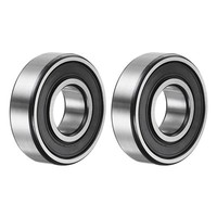 6204-2RS Rillenkugellager, 2Stk 20X47X14Mm C3 Doppelt Gummierte Chromstahl-Lager