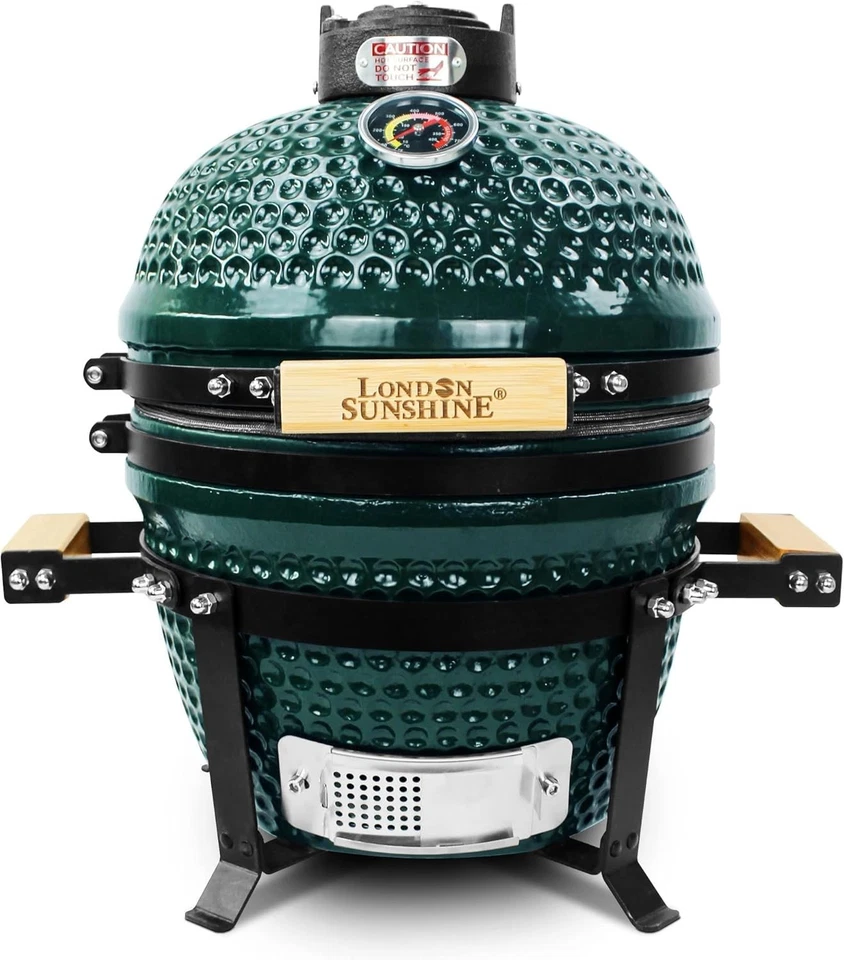 The Cadet Ceramic BBQ Grill: Portable Tabletop Charcoal Smoker for Outdoor Fun - Image 3 of 4